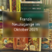 Franzis Neuzugänge im Oktober 2021 23 10 Neuzugaenge Oktober 2021 Header